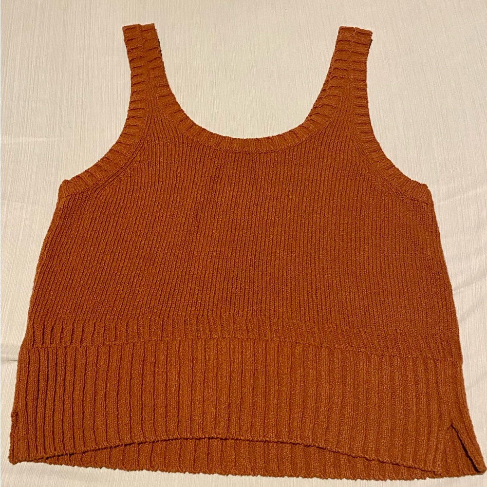 Madewell fall crochet style top